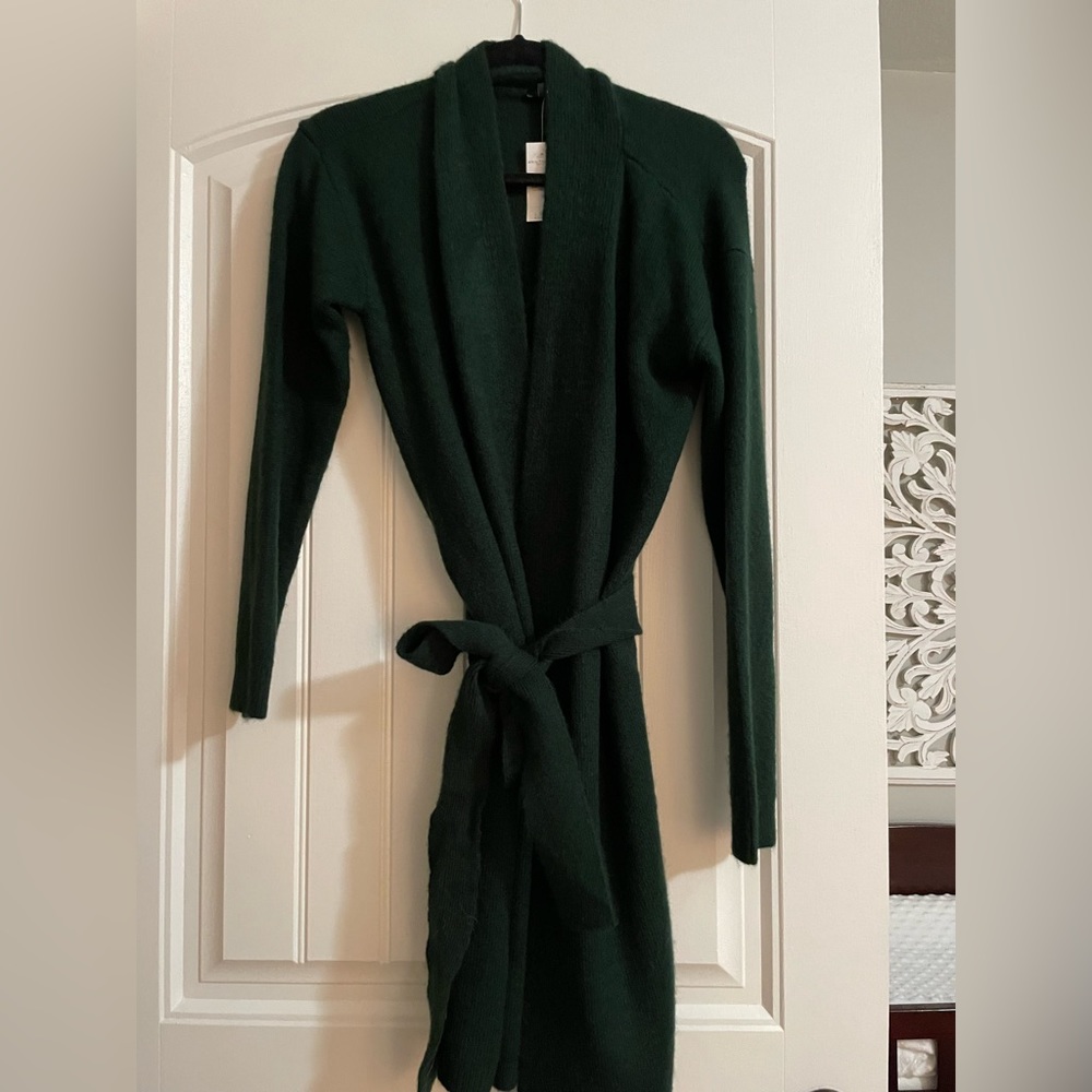 Forest green cardigan